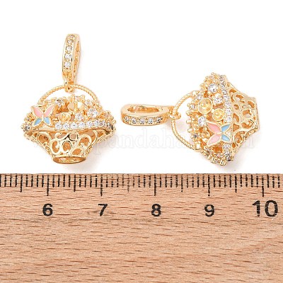 Латунный микро-паве кубический цирконий KK-A279-10G-1