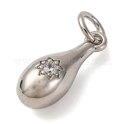 Латунные микро проложить кубического циркония подвески KK-P308-55P-1