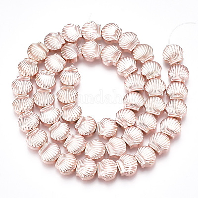 Гальванизировать немагнитных синтетический гематит бисер пряди G-T061-181RG-1