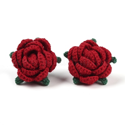 Хлопок вязание искусственный цветок DIY-P082-01E-1