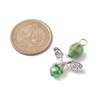 Подвески из синтетической бирюзы и стекла PALLOY-TA00113-03-1