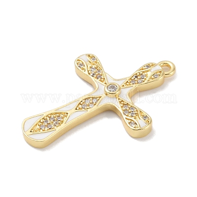 Стойки обшивки латунь микро проложить Циркон подвеску KK-A224-14G-02-1