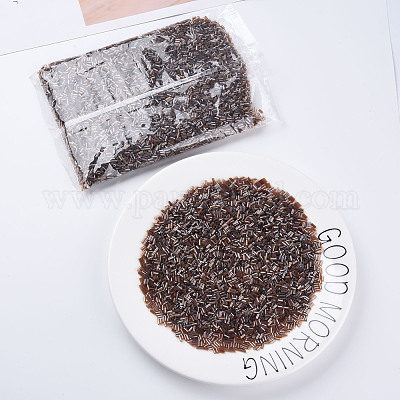 Прозрачные цвета блестящие стеклянные бусины из стекляруса SEED-N005-001-A09-1