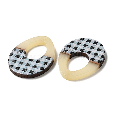 Подвески из смолы и дерева RESI-XCP0002-10-1