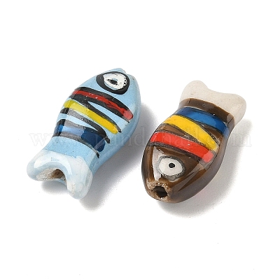 Фарфоровые бусины ручной работы&nbsp;PORC-K011-01-1