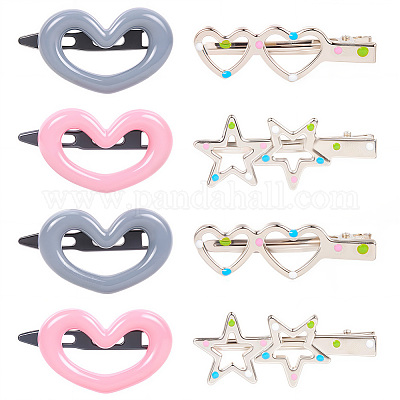 20 шт. 4 пластиковых заколки-кнопки для волос PHAR-CP0001-24-1