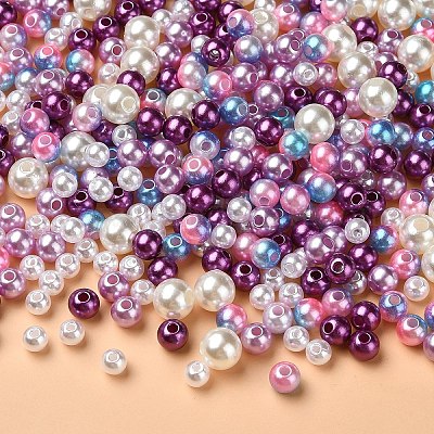 5 цвет abs пластмасса имитация жемчужные бусины KY-YW0001-63D-1