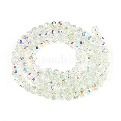 Прозрачные стеклянные бусины EGLA-N016-4mm-06-1