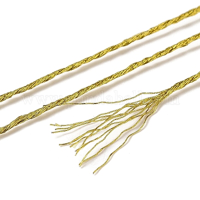 10 моток двухслойной мулине из металлизированного полиэстера для вышивания OCOR-Q057-A06-1