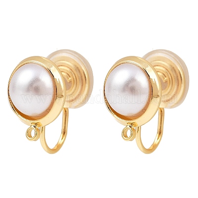 Полукруглые латунные фиксаторы для ушей KK-F902-02G-1