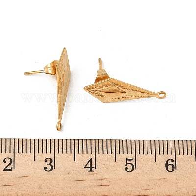 Фурнитура для сережек-гвоздиков из нержавеющей стали 304 STAS-V015-25G-1