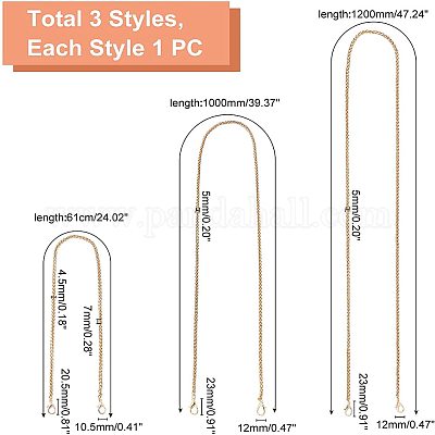 3 шт. 3 цепочки для ремней для сумок FIND-WR0002-69-1