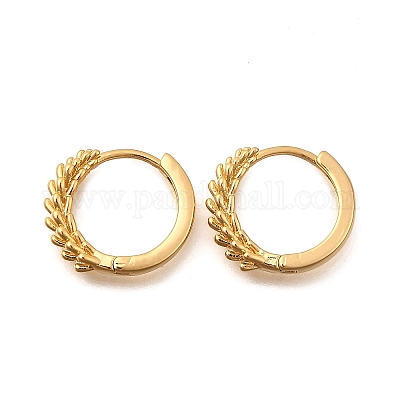 Кольцо из латуни серьги обруча EJEW-B148-03G-1