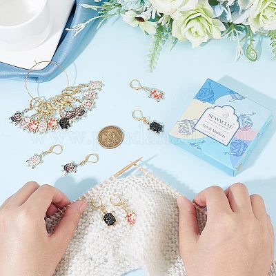 Маркеры с замком в виде черепахи HJEW-SC0001-39-1