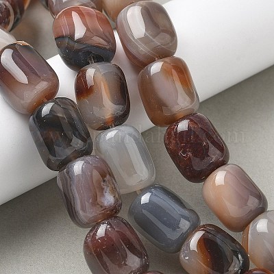 Природный агат бисер нитей G-H295-F01-16-1