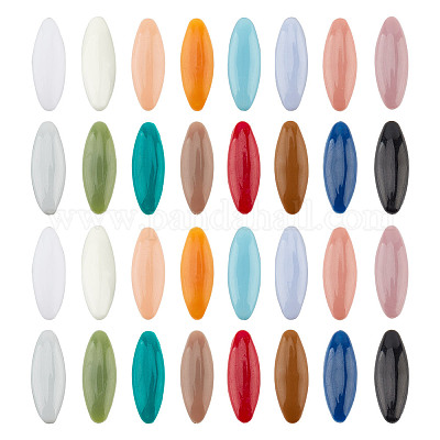 32 шт. 16-х цветные пластиковые броши в виде конского глаза JEWB-GO0001-06-1