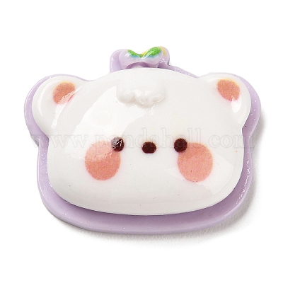 Кабошоны из непрозрачной смолы на тему животных RESI-E048-01A-1