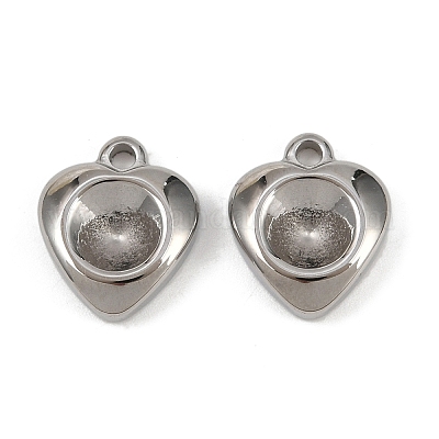 Оправы для подвесок из нержавеющей стали 304 в виде кабошонов STAS-L022-534P-1