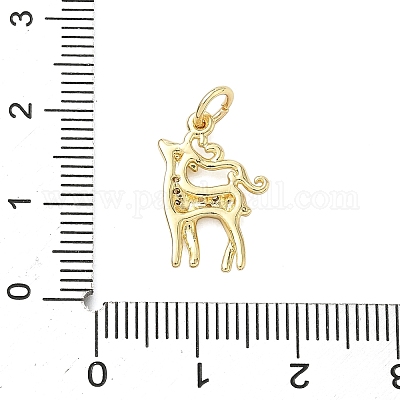 Латунные микро проложить кубического циркония подвески KK-K368-06D-G-1