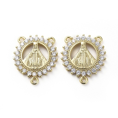 Латунь микро проложить соединения люстры компонентов кубического циркония ZIRC-G157-30G-1