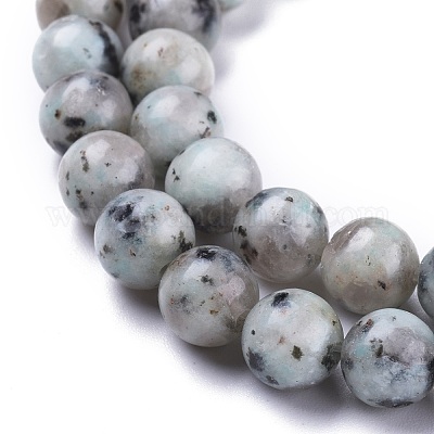 Натуральный кунжут яшма / киви нитки бусины яшмы G-K410-05-8mm-1