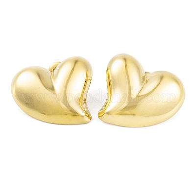 Левые и правые серьги-гвоздики из нержавеющей стали 304 с ионным покрытием (IP) для женщин EJEW-A049-06G-1