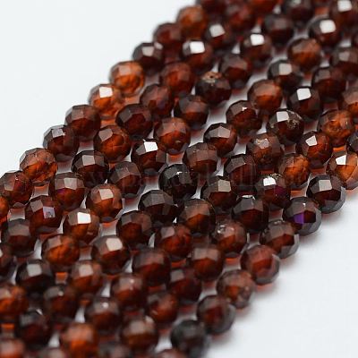 Натуральный гранат шарик нити X-G-G663-03-4mm-1