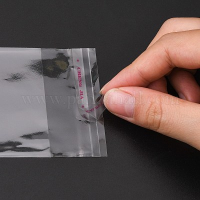 Прямоугольник четкие целлофановые мешки X-OPC-R010-14x6cm-1