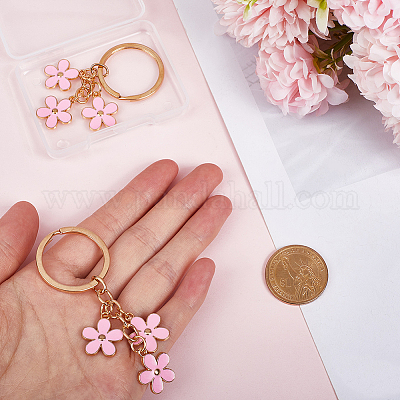 2шт милые цветочные брелоки KEYC-GF0001-12-1