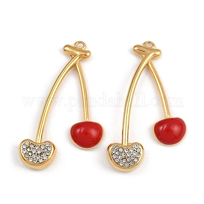 Подвески из нержавеющей стали 304 со стразами STAS-P410-13G-1