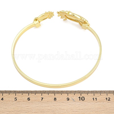 Браслеты-манжеты из латуни с морскими организмами для женщин BJEW-D368-03M-G-1