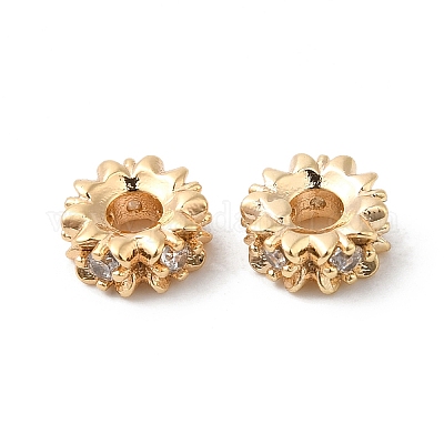 Латунные микро проложить кубических циркония шарики прокладки KK-P234-39G-1