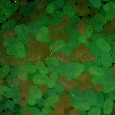 Светящиеся прозрачные акриловые бусины LACR-D009-01A-1