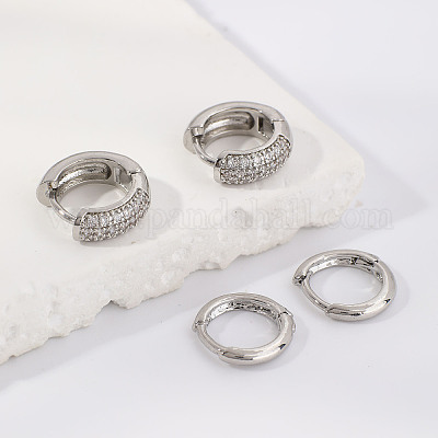 Элегантные латунные серьги-кольца BO1047-1