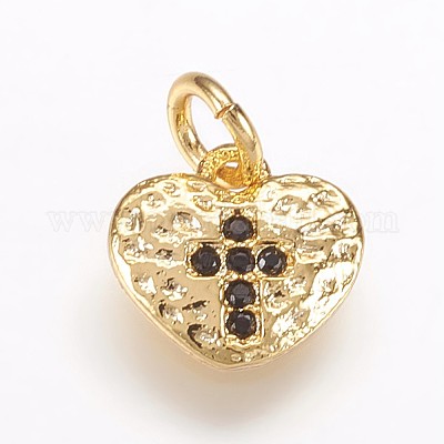 Забитые латунные микропрофили кубические циркониевые подвески ZIRC-K070-30G-1