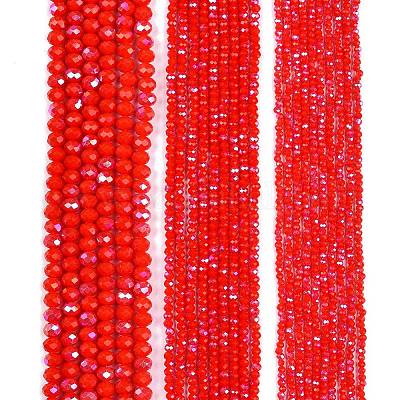 Гальванизировать непрозрачные сплошной цвет стеклянные бусы пряди EGLA-A044-P1mm-L22-1