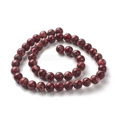 Натуральные имперские нитки из яшмы G-I122-8mm-19-1