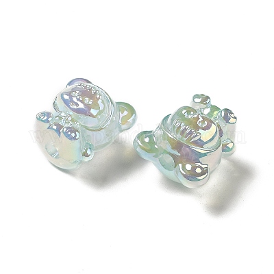 УФ-покрытие радужными переливающимися акриловыми бусинами PACR-M002-01A-1