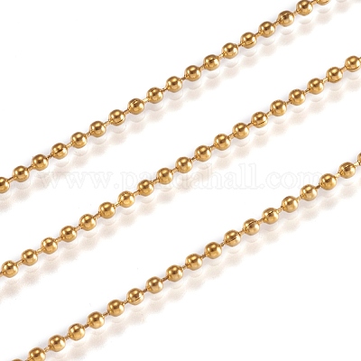 Шариковые цепи из нержавеющей стали 304 с ионным покрытием (IP) ручной работы STAS-F136-15G-10m-1