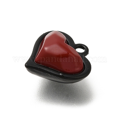 Подвески из сплава с двойным экраном красного и черного цвета FIND-Z067-01B-08-1