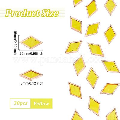 30 шт. цветной стеклянной мозаичной плитки DIY-OC0009-43A-1