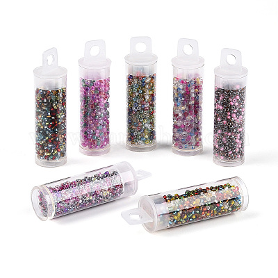 7 бутылка наборы стеклянных бусин своими руками DIY-N006-02G-1