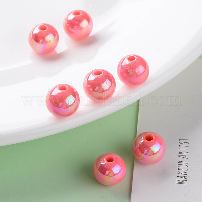 Непрозрачные акриловые бусины MACR-S370-D10mm-A04-1