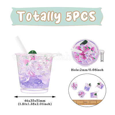 Большие подвески из прозрачной смолы RESI-TAC0019-04D-1