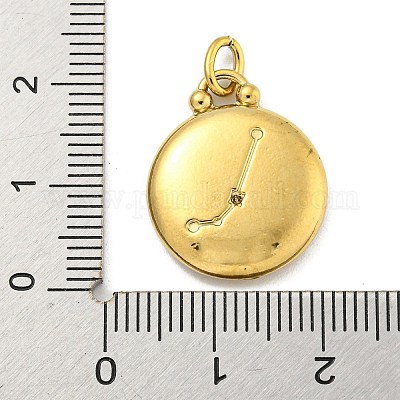 Подвески из нержавеющей стали 304 со стразами&nbsp;LS-STAS-O009-01A-G-1