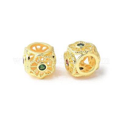 Латунные микропаве с кубическим цирконием KK-U067-01G-1