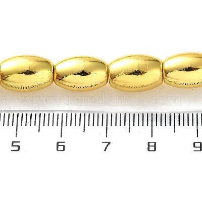 Гальванические нити из синтетических немагнитных гематитовых бусин G-Q1009-E01-8x12mm-1