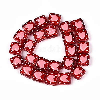 Ручной спрей окрашены бусины бисера LAMP-N035-02G-1