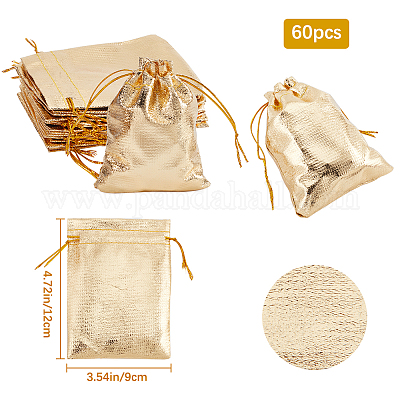 60 шт. мешочки из органзы с завязками OP-BBC0001-01C-1