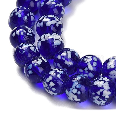 Бусы лэмпворк ручной работы&nbsp;LAMP-H071-01C-01-1